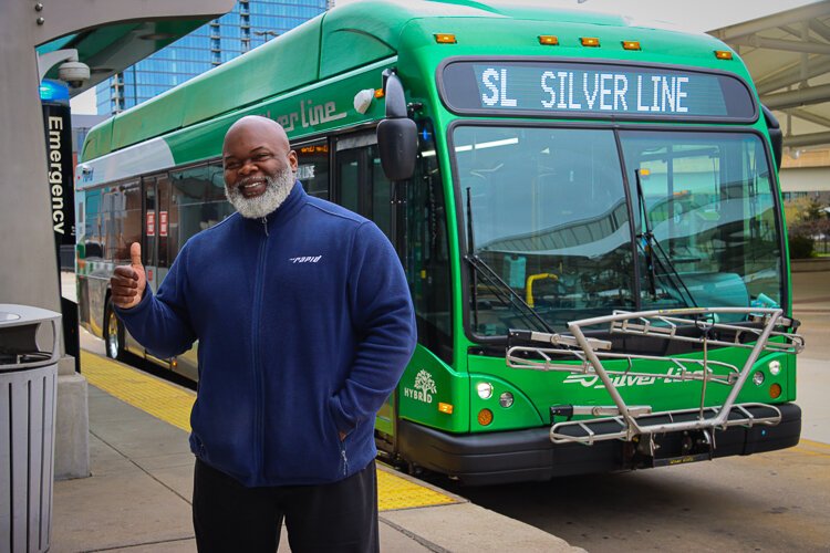 Bus driver Monroe O'Bryant wants you to feel welcome on The Rapid.