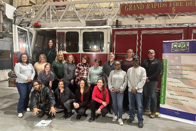 The first 16 graduates of the city of Grand Rapids' CERT training. 