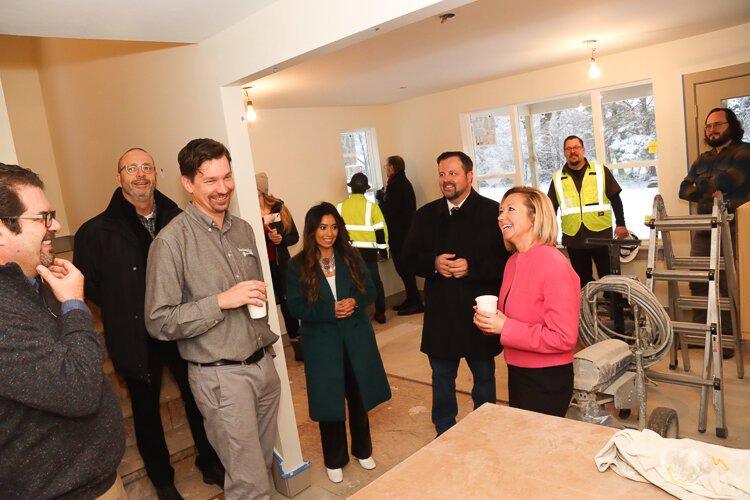 Scenes from the kick off and tour of the new CLT project at 2080 Union SE — Grand Rapids' first purpose-built community that helps build generational wealth via homeownership.