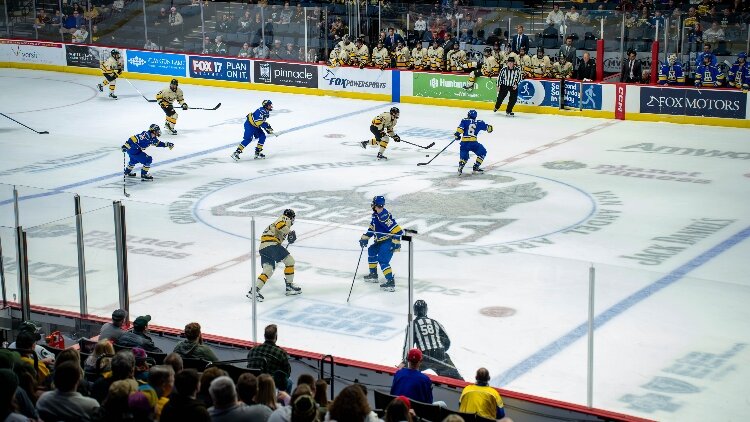 Great Lakes Invitational was held at the Van Andel Arena in December. 