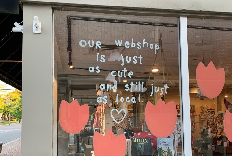 Let your customers know about your "webshop."