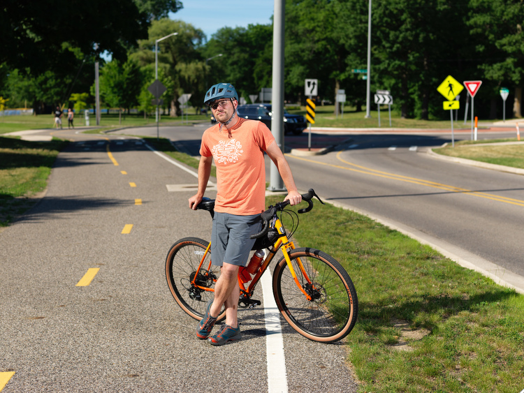 Mike Posthumus is a regular bicyclist and bike lane user.