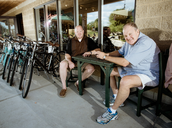 Brian, left, and Tom Smith, co-owners of the Trailhead Cafe.