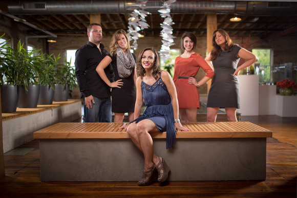 From left, Todd, Kate, Tina, Kirsten, and Reagan, the StyleBattle team.