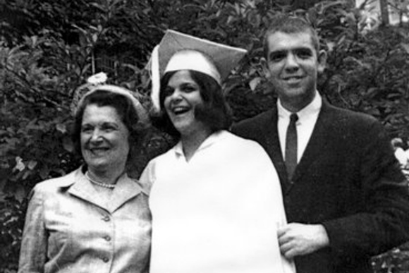 Gilda Radner, middle, with her mother Henrietta and brother Michael.