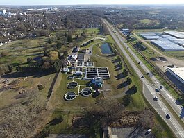 An aerial view of the Zeeland Clean Water Plant