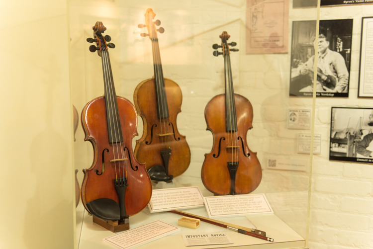 Beebe Violins operated in Muskegon from 1909 through 1938.