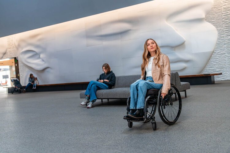 Influencers and friends Stefanie Schaffer and Erika Nala Franco visit Frederik Meijer Gardens. 