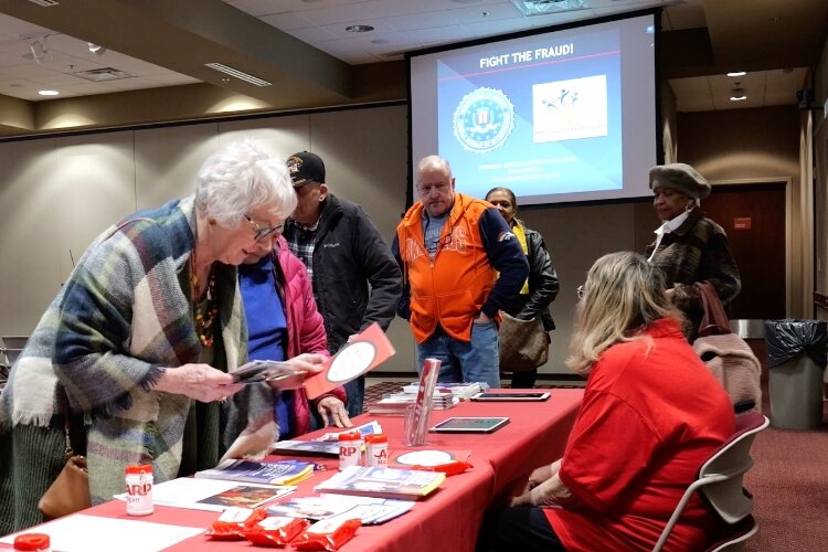 More than 40 people attended the “Is it True Love or a Scam,” the first of the four-part “Learn a Latte” series.