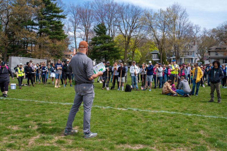 Opening remarks at ArborFest 2024, photo by Tiffany Fant (Mo'Photography LLC).