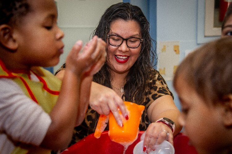 Beatrice Salgado is a preschool teacher at Early Learning Center.