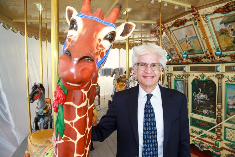 Dale Robertson, GRPM’s president and CEO, loves the research behind his favorite carousel animal.