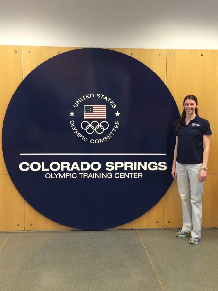 Rebekah VanZegeren at the Olympic Training Center in Colorado.