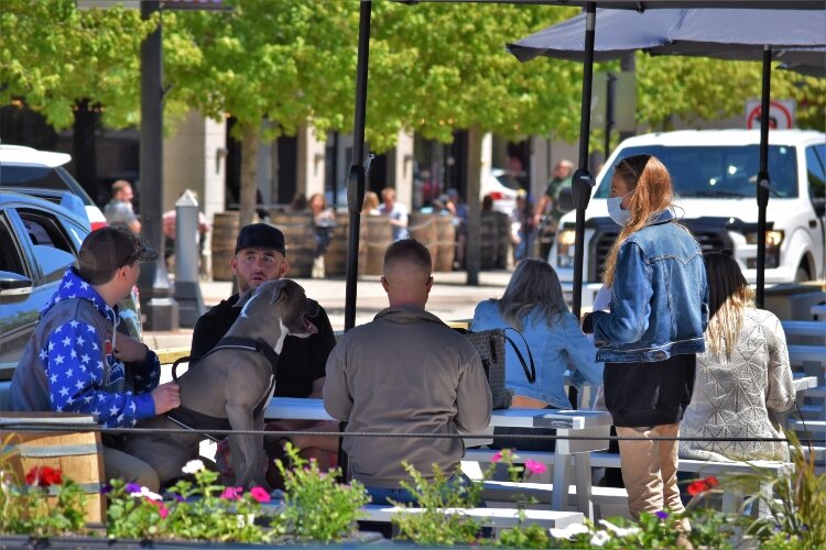 Downtown Grand Haven offers a variety of outdoor dining experiences.