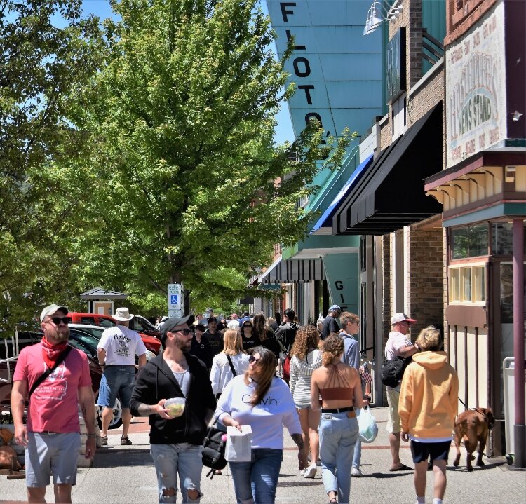 Visitors flock to Grand Haven to celebrate the reopening of downtown.