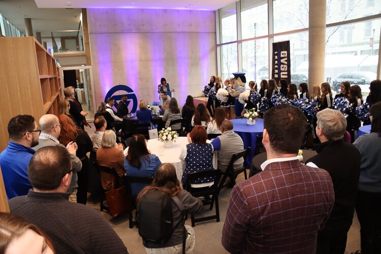 Scene from the GVSU Laker Store opening ceremony.