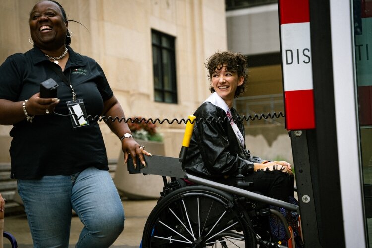 Hope Network donated transportation for the Ms. Wheelchair America contestants to Meijer Gardens.