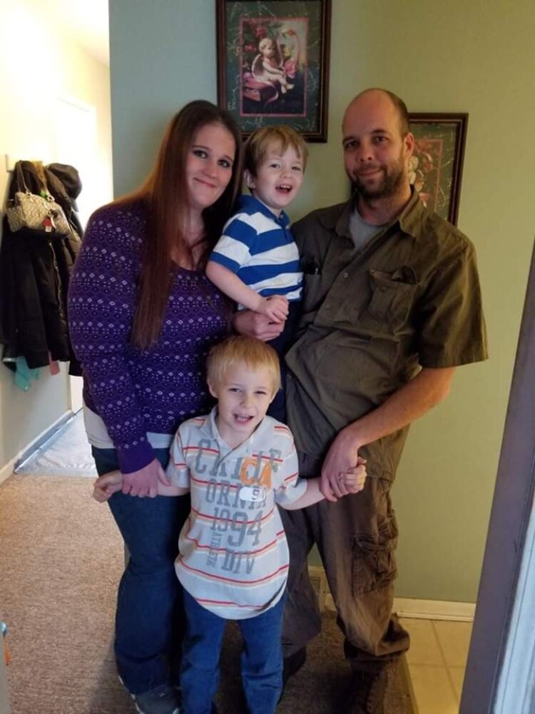 Katrina Karlsons, her fiance, and their two kids became homeless after they were evicted from their West Olive home in January.