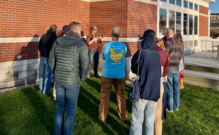 Luke Venechuk teaches a "Wild World of Foraging" class at the KDL Englehardt Branch in Lowell.