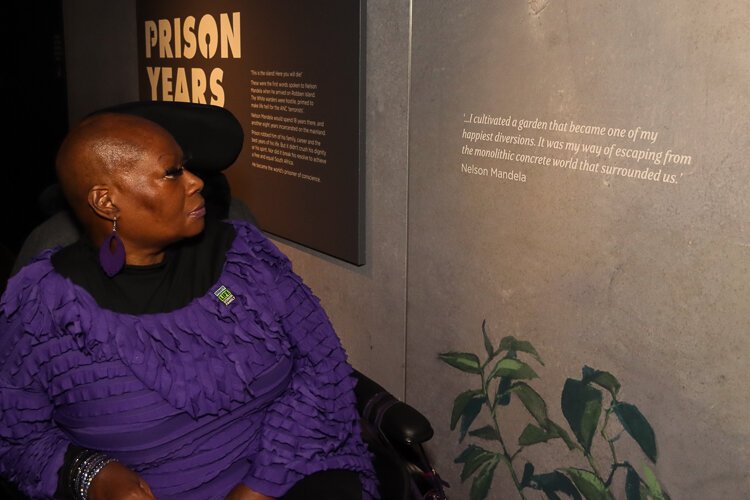 Despite being in prison, Nelson Mandela found solace in tending to the earth.
