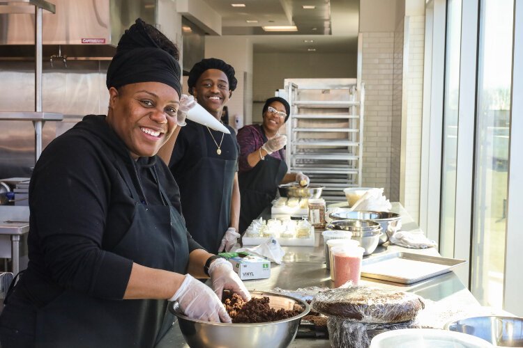 The Grand Rapids Downtown Market Incubator Kitchen offers three different types of storage — cold/freezer, dry and pallet storage — and a variety of resources to help food entrepreneurs launch their own small businesses.