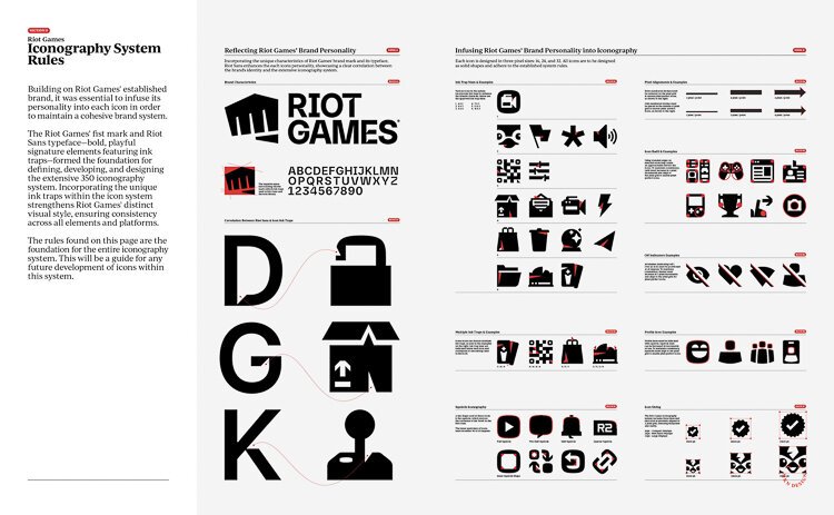 For Monotype and Riot Games, Nÿkamp led the development of a unified icon system—blending brand expression with pixel-perfect precision.
