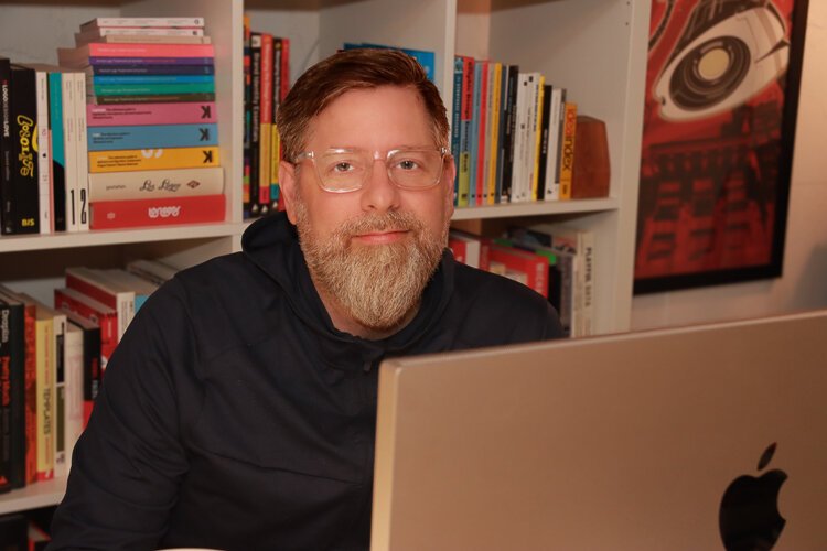 Michael Nÿkamp of MKN Design at his studio. 
