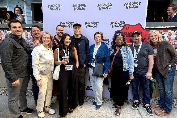 Jennifer Wangler with others from Grand Rapids at SXSW.