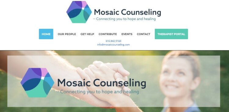 Mosiac Counseling website has information about the nonprofit's services.