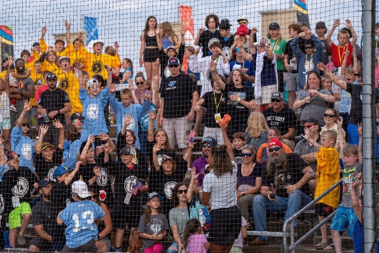 The opening ceremony at the Meijer Sports Complex drew big crowds. 