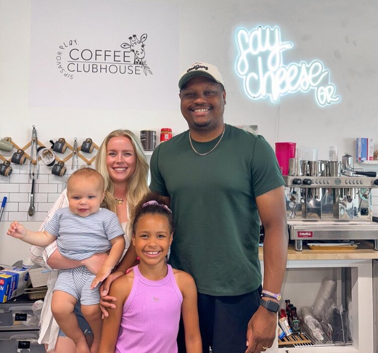 Chesley and Carl Roscoe with two of their children.