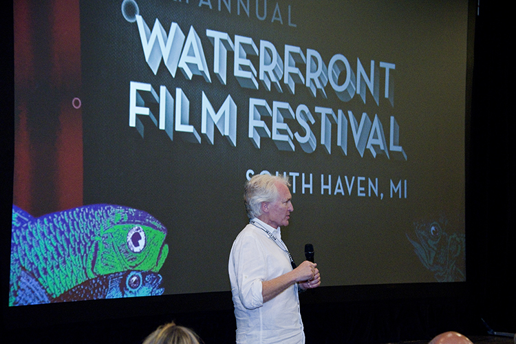 Filmmaker Steve Mims holds a Q&A following the screening of his film Ario & Julie during the 2014 WFF in South Haven.