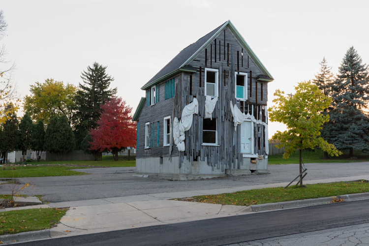 Julie Schenkelberg's modified house. 