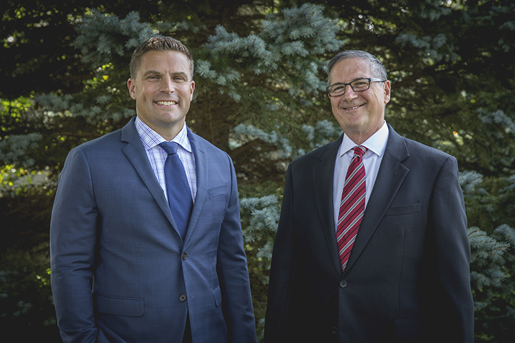 Ben Wickstrom, left, and Joe Erhardt, right.