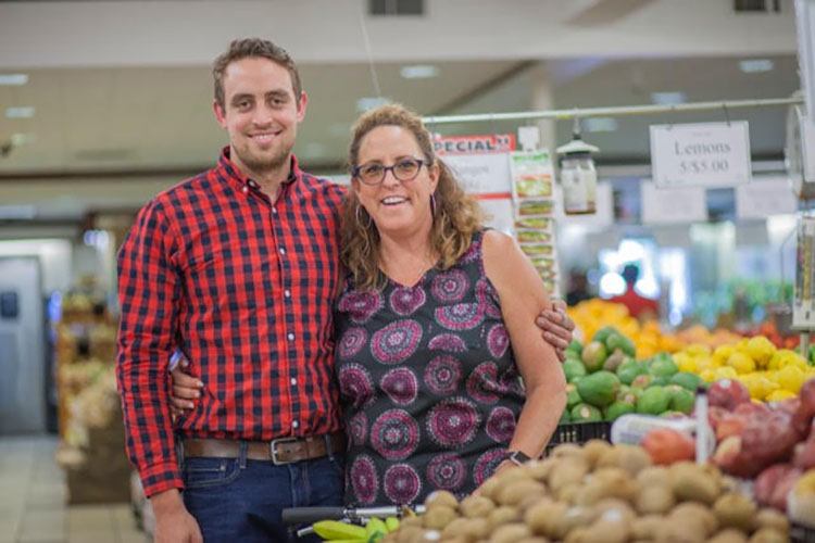 Gina Courts and her son Alex.