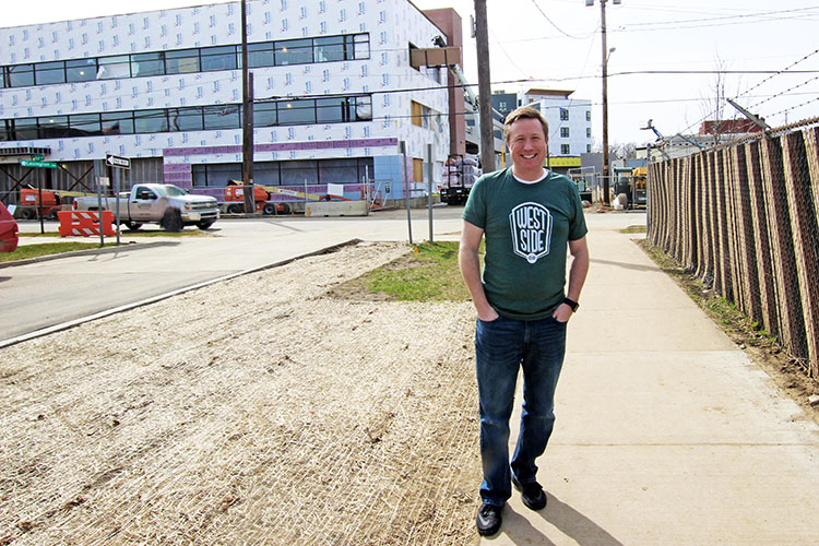 Ken Bair is the store manager of the new Bridge Street Market.