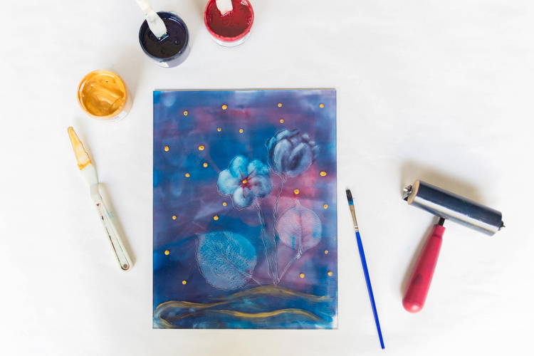Experimental Monotypes: Create some fun