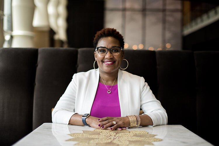 Nadia Brigham, co-owner of GRNoir Wine and Jazz Bar.