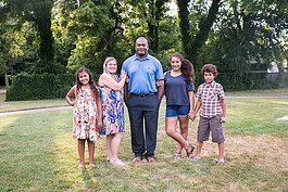 Quincy Byrd stands with his wife, Sara and children Daisy (left), Holly and Ethan. (Courtesy photo)