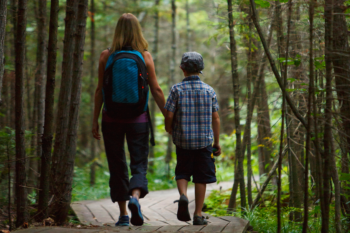 Hiking at Grass River Natural Area (Bellaire)