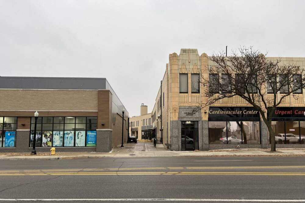 The alley behind the historic Schaefer Building.