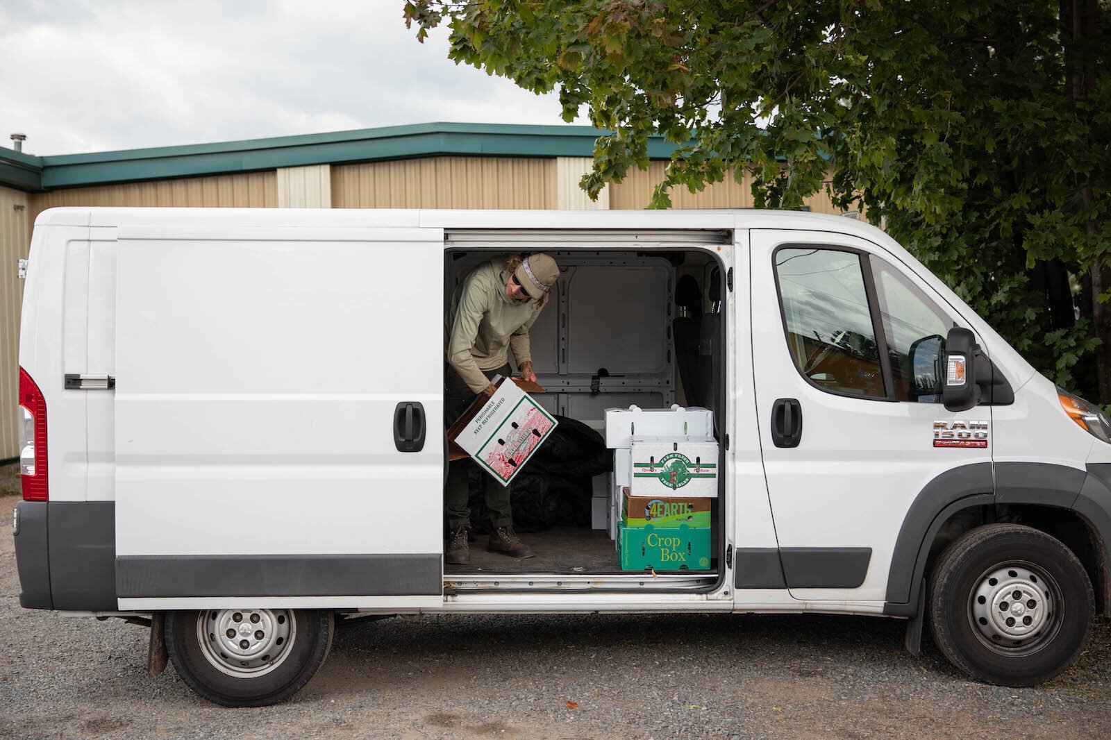 A Michigan Farm to Family: CSA pickup at Lakeshore Depot in Marquette.