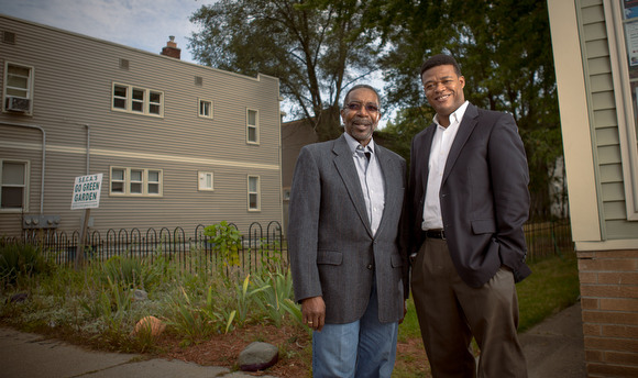 Ron Jimmerson, left, and Eric Foster of Seeds of Promise.