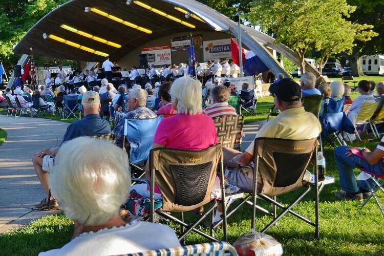 The American Legion Band Concert in Kollen Park. 