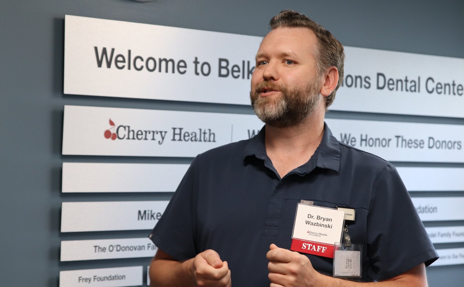 Dr. Bryan Wazbinski, Cherry Health’s chief dental officer.