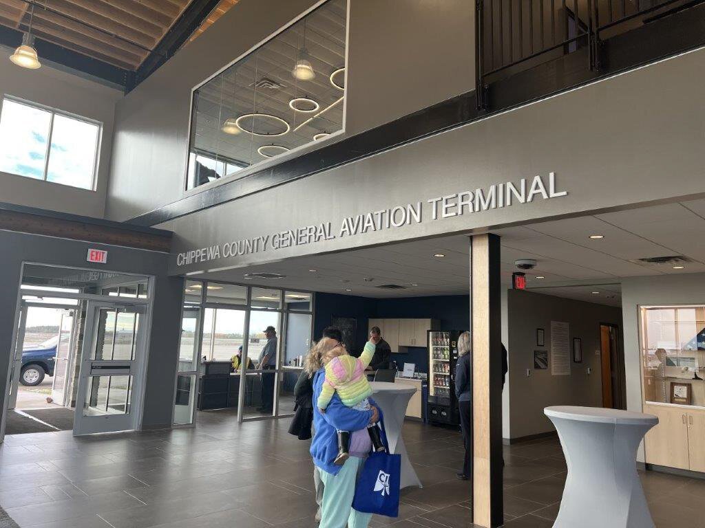 Inside the new General Aviation Terminal, which opened this fall.