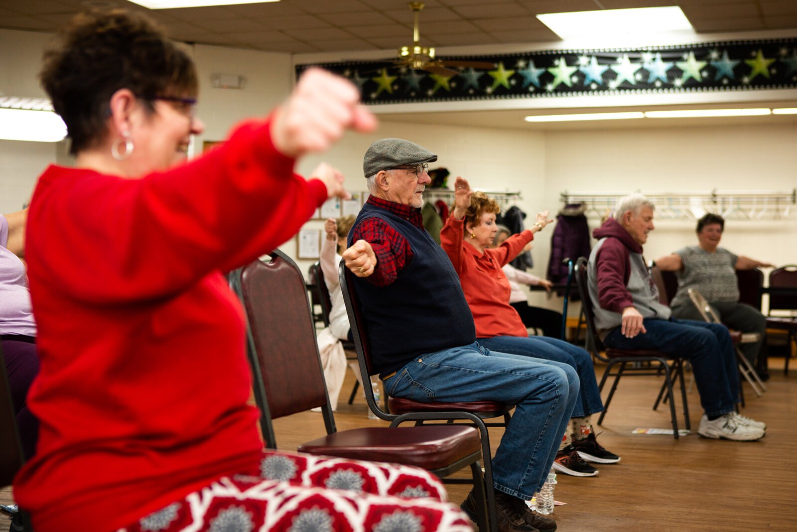 The Greater Flint Health Coalition’s work in gardens grew out of its SNAP-Ed direct education programming like Fresh Conversations and Rec-Connect™, pictured here at Burton Senior Activity Center.