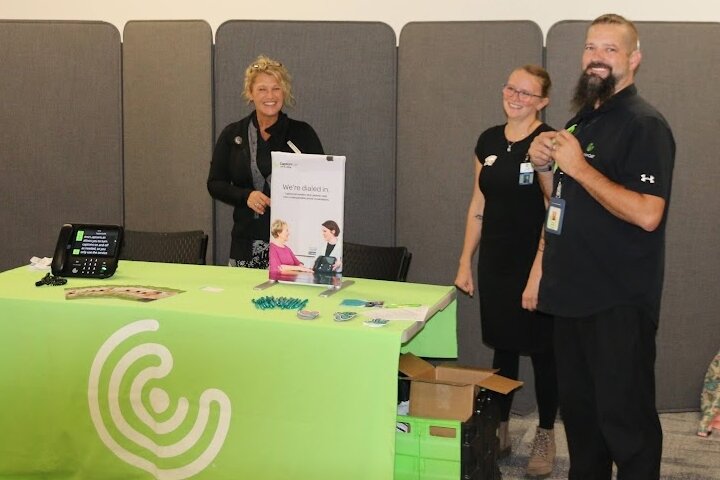 A a number of local organizations had display tables with information and resources for attendees. (D&HHS)