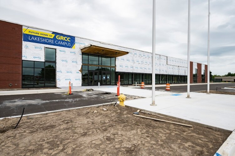 The construction of the new GRCC Lakeshore campus in Holland is nearly completed. 