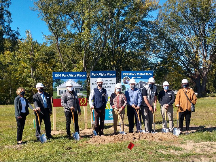 Several local dignitaries turned out for the groundbreaking at the new mixed-income neighborhood by Lakeshore Habitat for Humanity and Jubilee Ministries.